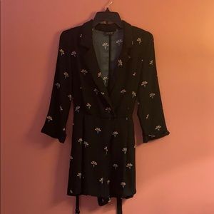 Topshop Printed Blazer Romper